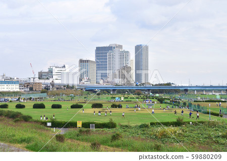 Scenery of Tama River Scenery of Tama River 59880209