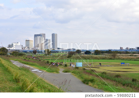 Scenery of Tama River Scenery of Tama River 59880211