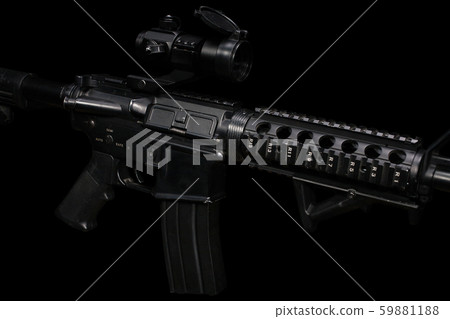 M4 assault rifle with optic sight M4 assault rifle with optic sight 59881188