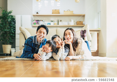 Family, parent and child, home 59881548