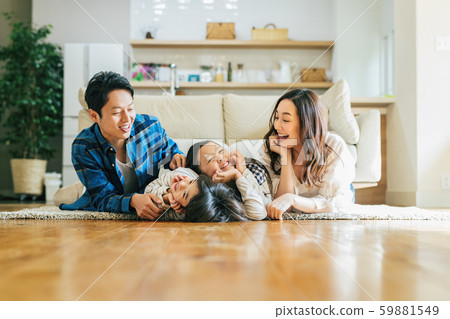 Family, parent and child, home 59881549