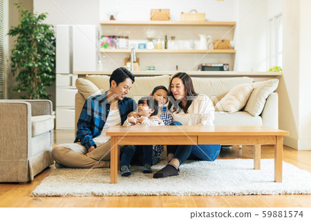 Family, parent and child, home Family, parent and child, home 59881574