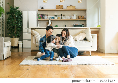 Family, parent and child, home Family, parent and child, home 59881587