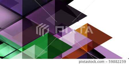 Colorful repeating triangles modern geometric in contemporary style on white background. Abstract Colorful repeating triangles modern geometric in contemporary style on white background. Abstract 59882239