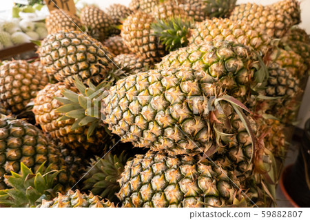 pineapple fruit at traditional marketplace pineapple fruit at traditional marketplace 59882807