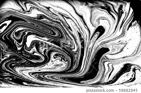 Black and white abstract background. Liquid marble pattern. Monochrome texture. Black and white abstract background. Liquid marble pattern. Monochrome texture. 59882845
