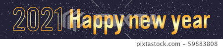 2021 happy new year merry christmas holiday celebration concept greeting card horizontal banner flat 59883808