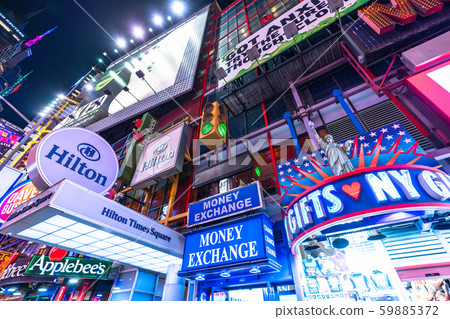 <<New York>> Night view of Times Square, Midtown <<New York>> Night view of Times Square, Midtown 59885372