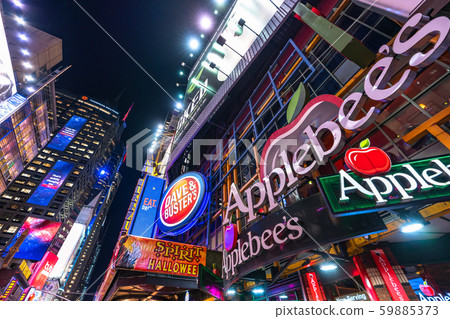 <<New York>> Night view of Times Square, Midtown <<New York>> Night view of Times Square, Midtown 59885373
