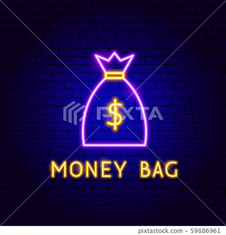 Money Bag Neon Label Money Bag Neon Label 59886961