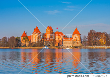 Trakai castle in the evening light, Lithuania Trakai castle in the evening light, Lithuania 59887324
