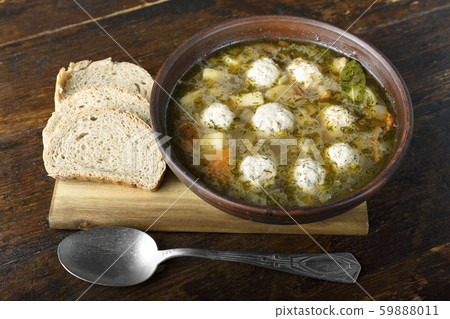 hot meatball soup hot meatball soup 59888011