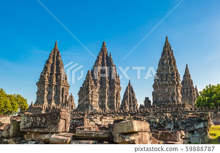 Prambanan temple near Yogyakarta, Java island, Indonesia Prambanan temple near Yogyakarta, Java island, Indonesia 59888787