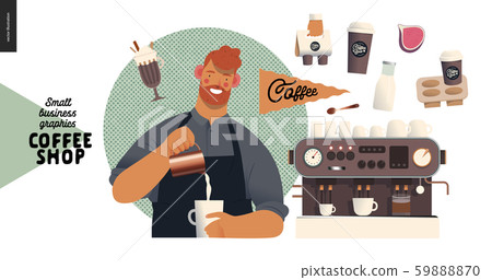 Coffee shop - small business graphics - barista Coffee shop - small business graphics - barista 59888870