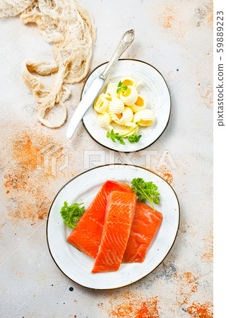 salmon fish and butter salmon fish and butter 59889223