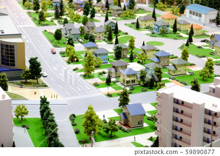 Miniature residential area 59890877