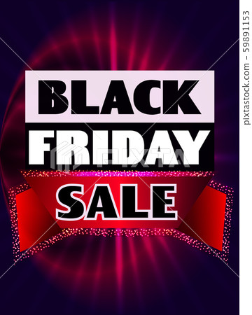 Black Friday illustration. Bright banner. 59891153