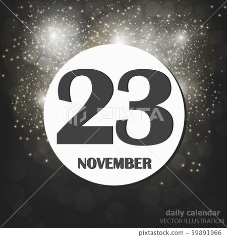 November 23 icon. For planning important day. November 23 icon. For planning important day. 59891966