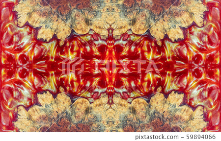 Casting epoxy resin red Stabilizing burl wood abstract art background 59894066