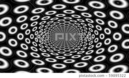 Abstract Psychedelic Tunnnel Made of Targets - 3D Illustration Abstract Psychedelic Tunnnel Made of Targets - 3D Illustration 59895322