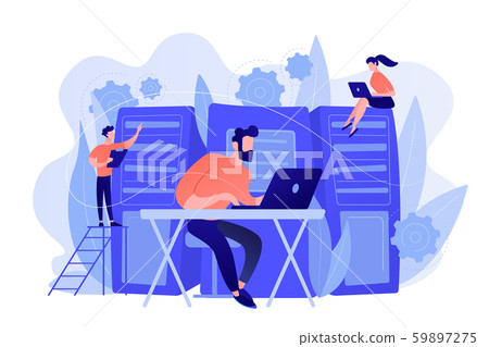 System administration concept vector illustration System administration concept vector illustration 59897275
