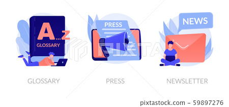 Website media elements vector concept metaphors. Website media elements vector concept metaphors. 59897276