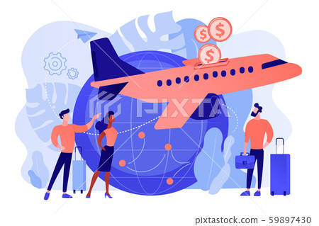 Low cost flights concept vector illustration Low cost flights concept vector illustration 59897430