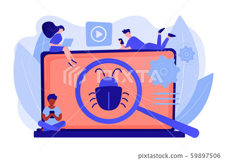 Beta testing concept vector illustration. 59897506