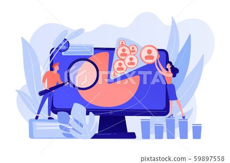 Social media management concept vector illustration. Social media management concept vector illustration. 59897558