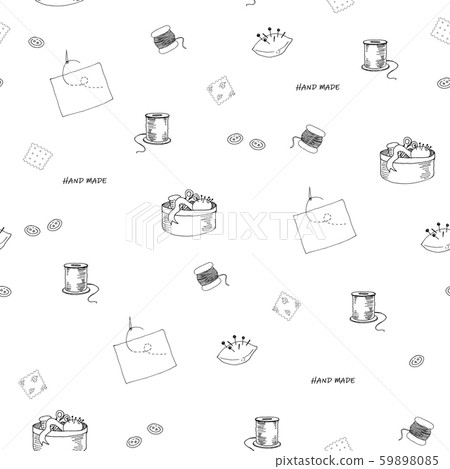 Handmade line drawing pattern 59898085