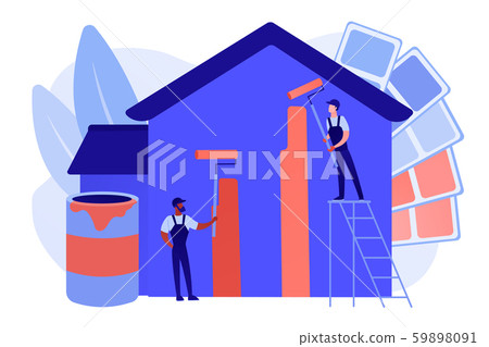 Painter services concept vector illustration Painter services concept vector illustration 59898091
