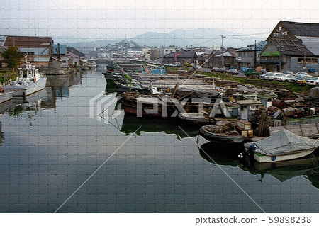 Old photo / Otaru Canal in the 1950s 59898238