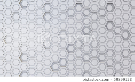Abstract 3D illustration of hexagons background Abstract 3D illustration of hexagons background 59899138