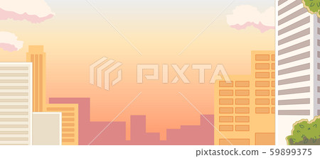 Building urban city background illustration anime 59899375