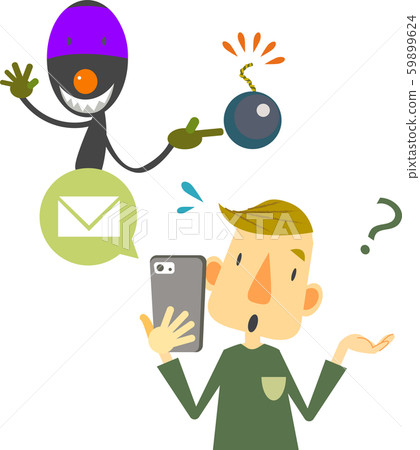 Smartphone spam mail virus 59899624