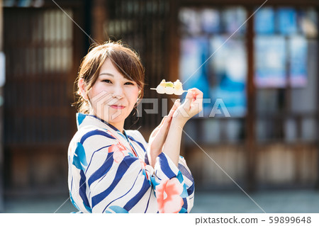 Inuyama Castle Town Yukata Female 59899648