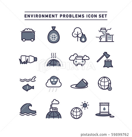 environmental issue, environmental problem, icon 59899762