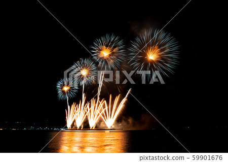 Fireworks light up the sky with dazzling display Fireworks light up the sky with dazzling display 59901676