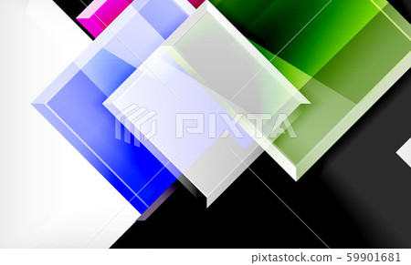 Bright colorful square shape blocks geometrical background Bright colorful square shape blocks geometrical background 59901681