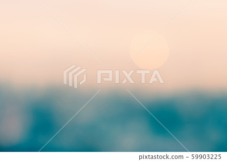 Blur background last light evening with sunset landscape utopia of Bangkok night life with bokeh in cool vintage color 59903225