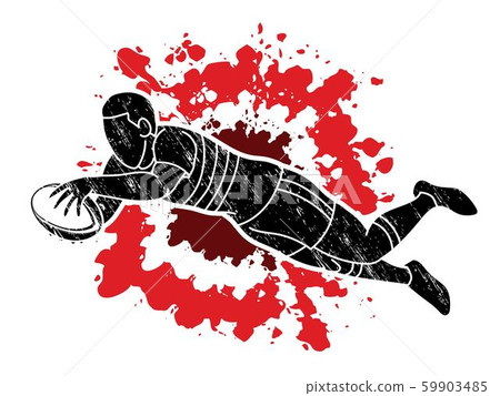 Rugby player action cartoon sport graphic vector Rugby player action cartoon sport graphic vector 59903485