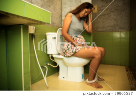 Blurry of Constipation in pregnant women,vintage 59905557