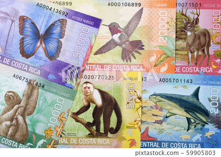 Costa Rican money - Colon a business background Costa Rican money - Colon a business background 59905803