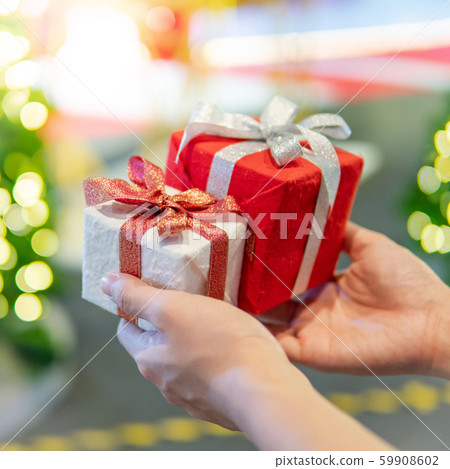 Christmas gift box or New Year present Christmas gift box or New Year present 59908602