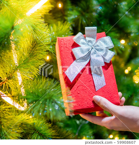 Christmas gift box or New Year present Christmas gift box or New Year present 59908607