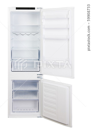 Open white refrigerator 59908733