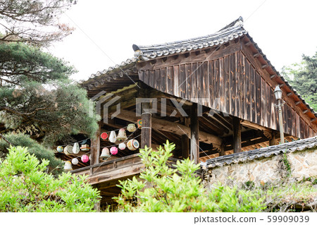 Beautiful wooden building of Andong traditional hanok in korea 59909039