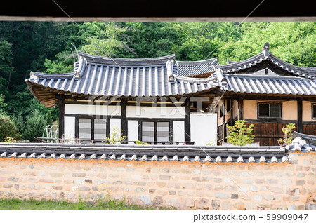 Beautiful wooden building of Andong traditional hanok in korea 59909047