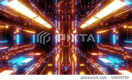 endless reflective textured tunnel corridor with glowing lights 3d illustration background wallpaper endless reflective textured tunnel corridor with glowing lights 3d illustration background wallpaper 59909780