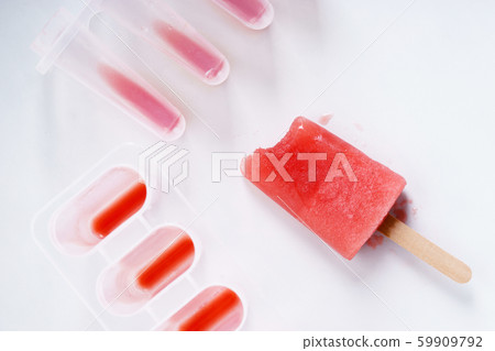 Homemade watermelon popsicles; ice pop 59909792